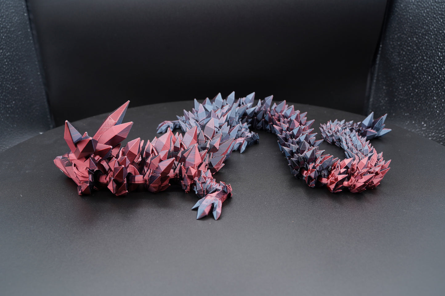 30" Crystal Dragon – Articulated 3D Printed Dragon (30" × 3")