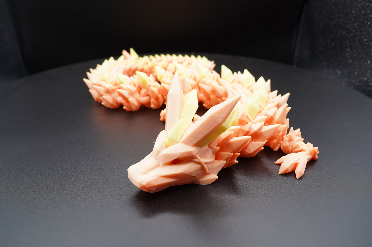 30" Crystal Mohawk Dragon – Articulated 3D Printed Dragon (30" × 3")