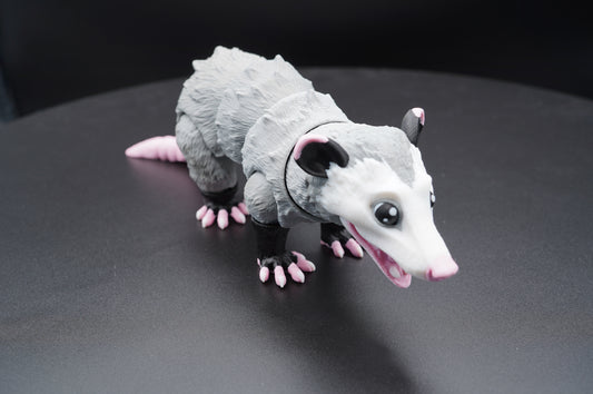 Opossum – Articulated 3D Printed Opossum (11" × 3.5")