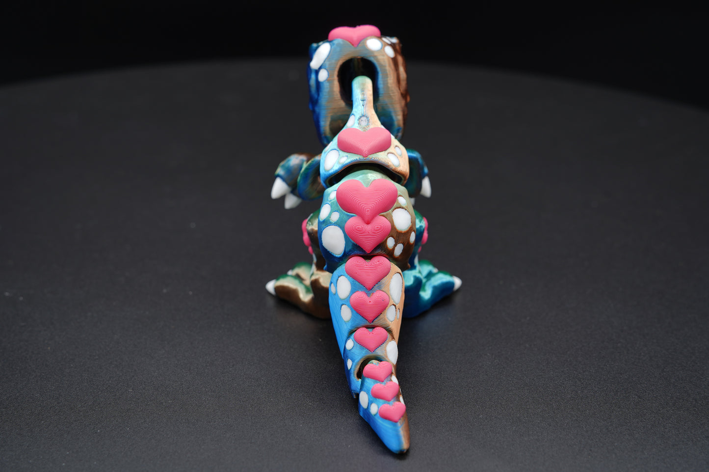 Heart T-Rex – Articulated 3D Printed T-Rex (5.5" × 3.5")