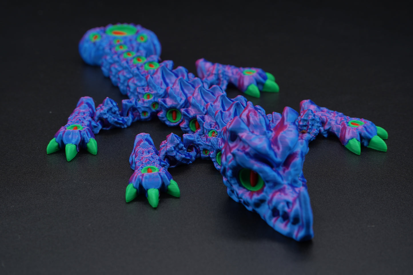 Baby Cursed Dragon – Articulated 3D Printed Dragon (9" × 1.5")