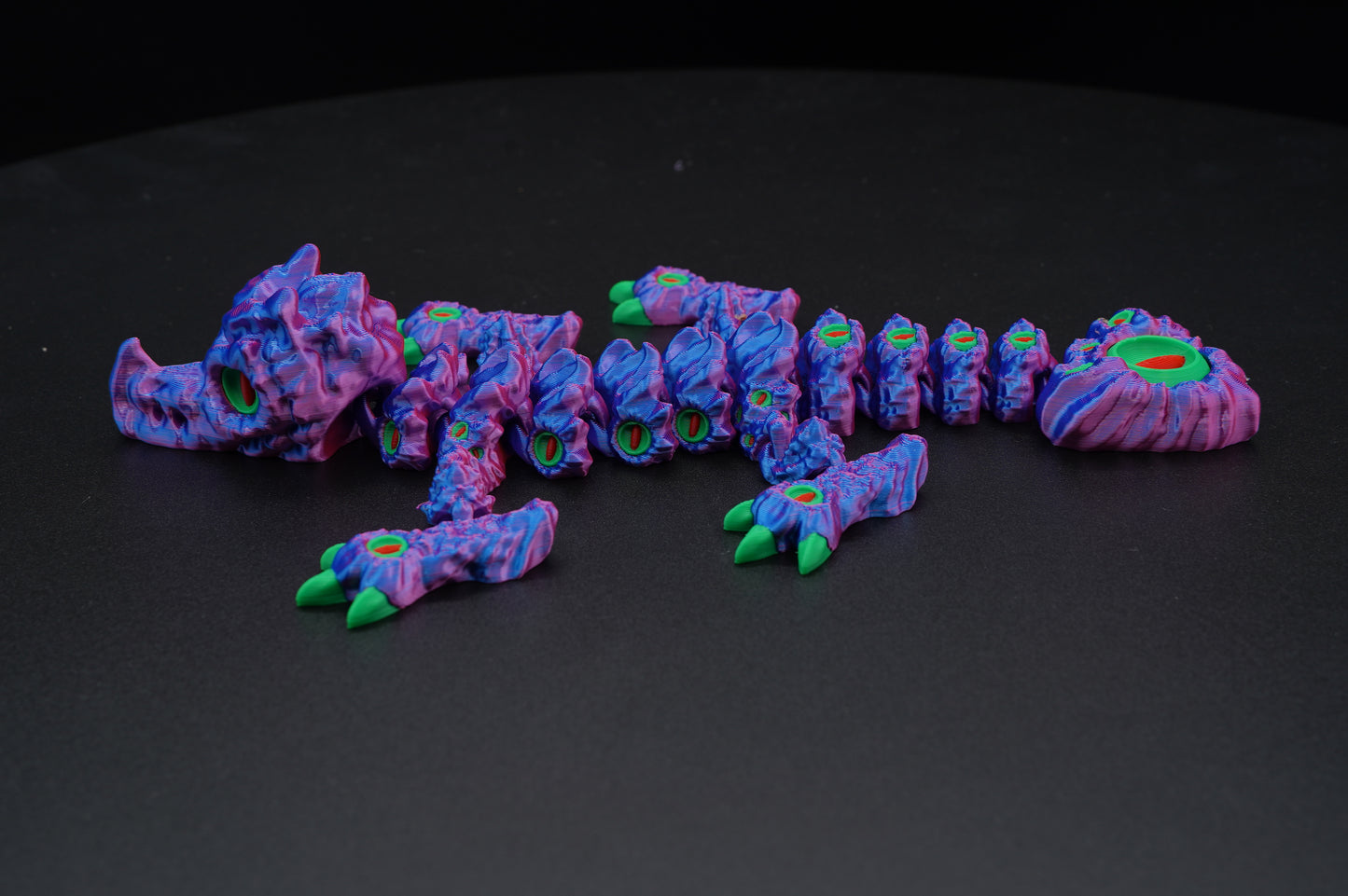 Baby Cursed Dragon – Articulated 3D Printed Dragon (9" × 1.5")