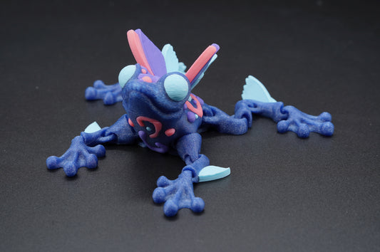 Flutter Frog – Articulated 3D Printed Frog (5" × 2")