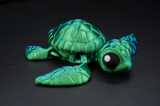 Sea Turtle – Articulated 3D Printed Sea Turtle (6" × 2")