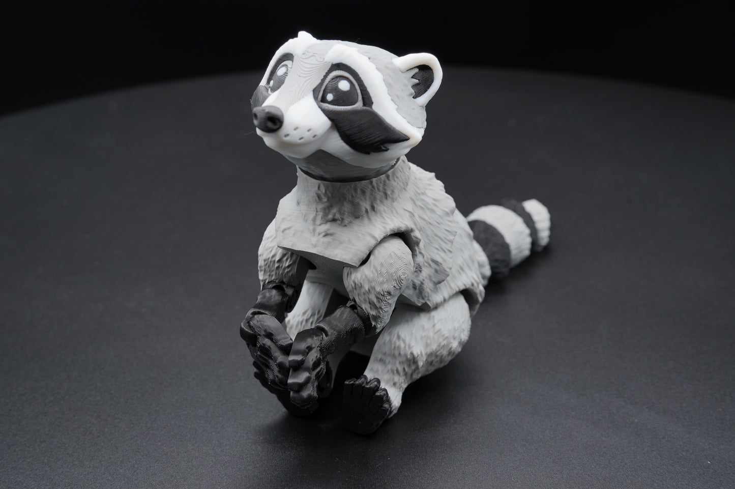 Raccoon – Articulated 3D Printed Raccoon (7" × 4.5")