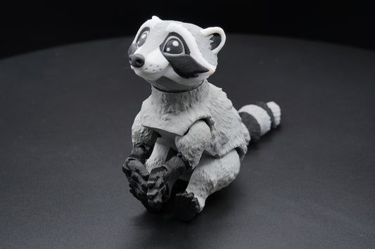 Raccoon – Articulated 3D Printed Raccoon (7" × 4.5")
