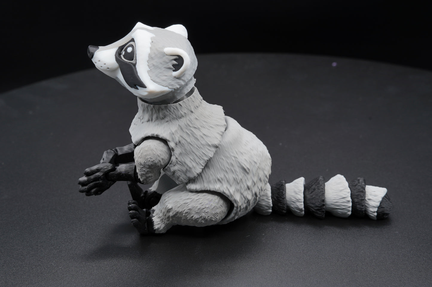 Raccoon – Articulated 3D Printed Raccoon (7" × 4.5")
