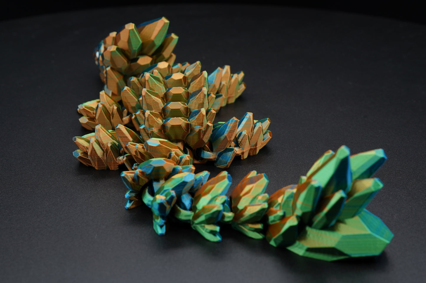 Baby Gemstone Dragon – Articulated 3D Printed Dragon (12" × 2")