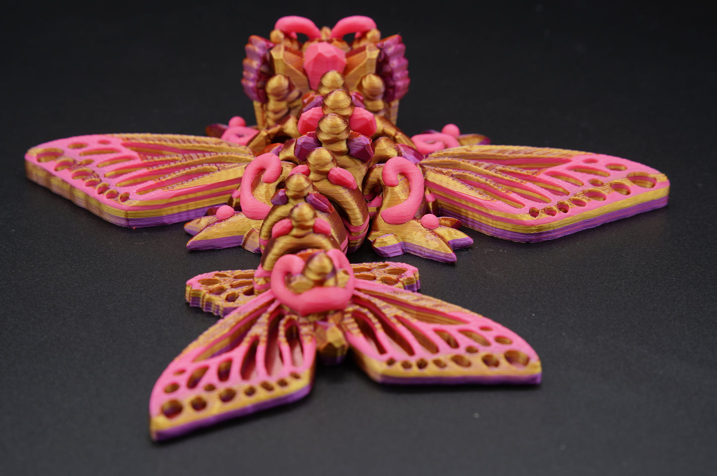 Tiny Butterfly Dragon – Articulated 3D Printed Dragon (7" × 1.5")