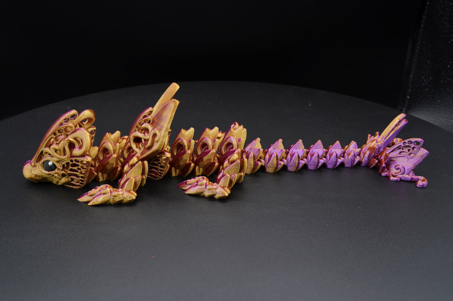 Baby Butterfly Dragon – Articulated 3D Printed Dragon (13.5" × 3")