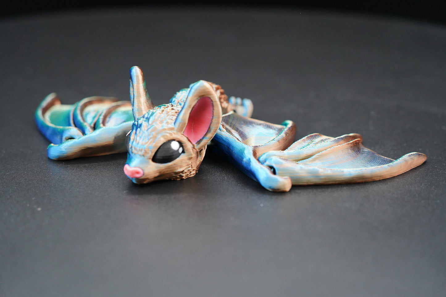Bat – Articulated 3D Printed Bat (4" L × 9" W × 2" H)