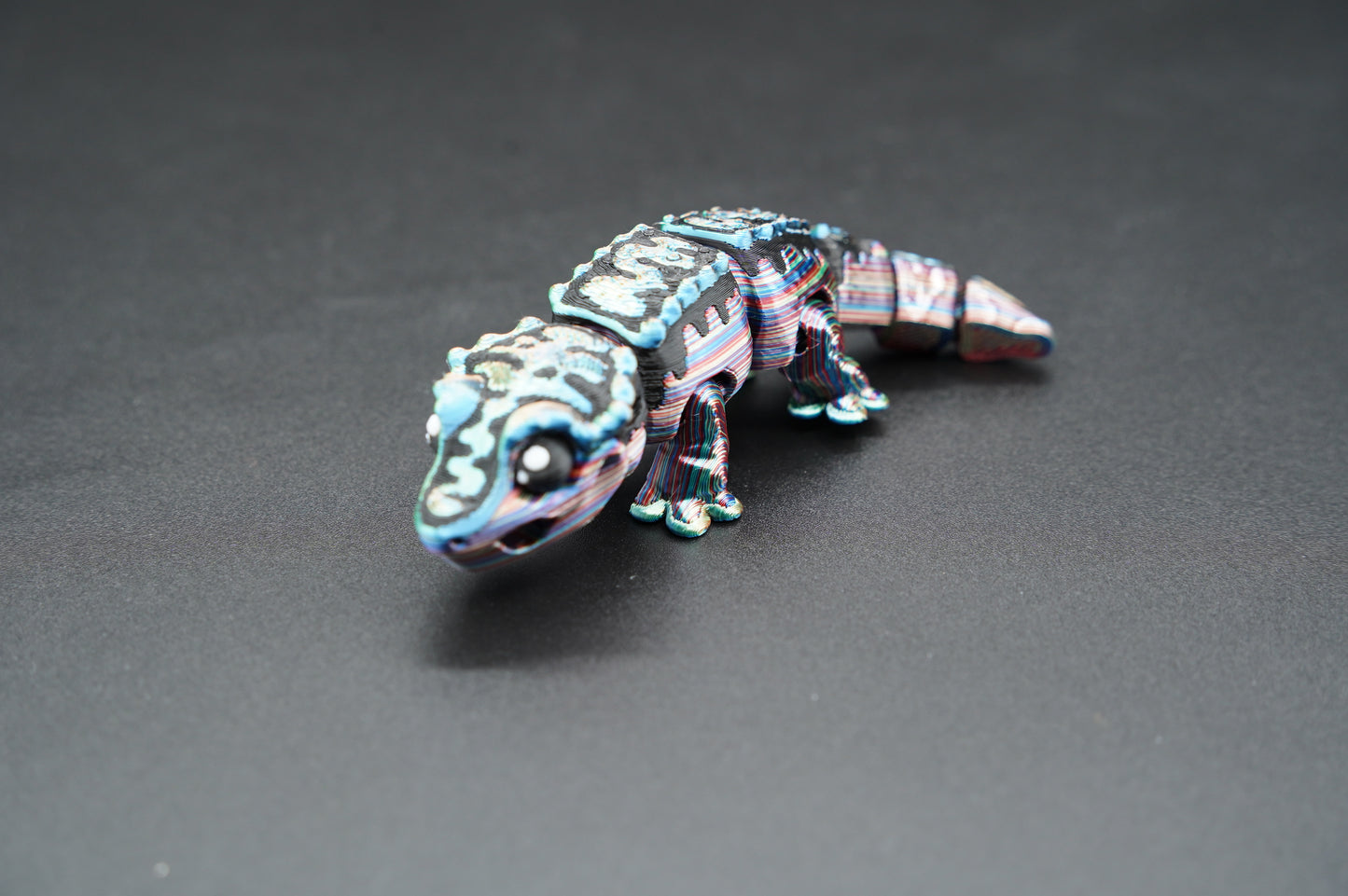 Mini Crested Gecko – Articulated 3D Printed Gecko (4.25” × 0.75”)