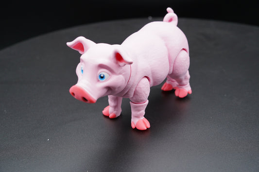 Pig – Articulated 3D Printed Pig (7" × 4")