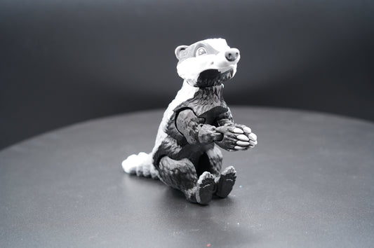 Badger – Articulated 3D Printed Badger (6" T × 2.5" W)