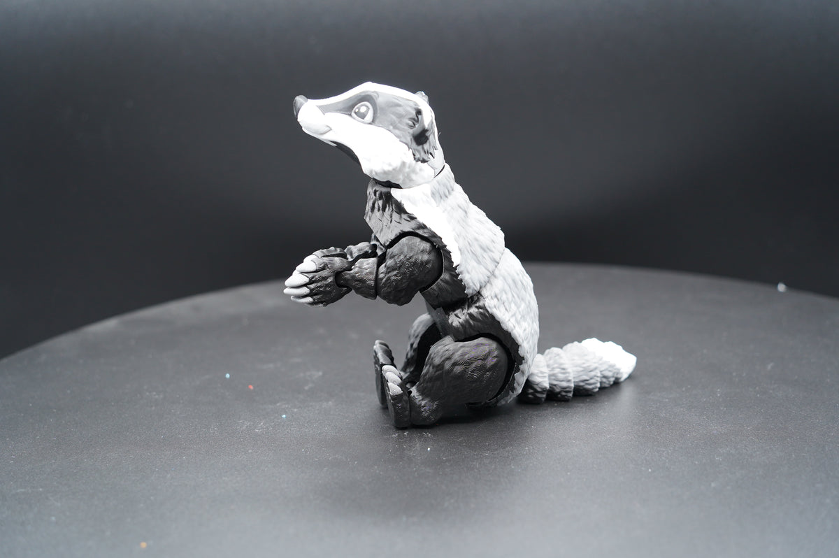 Badger – Articulated 3D Printed Badger (6" T × 2.5" W)