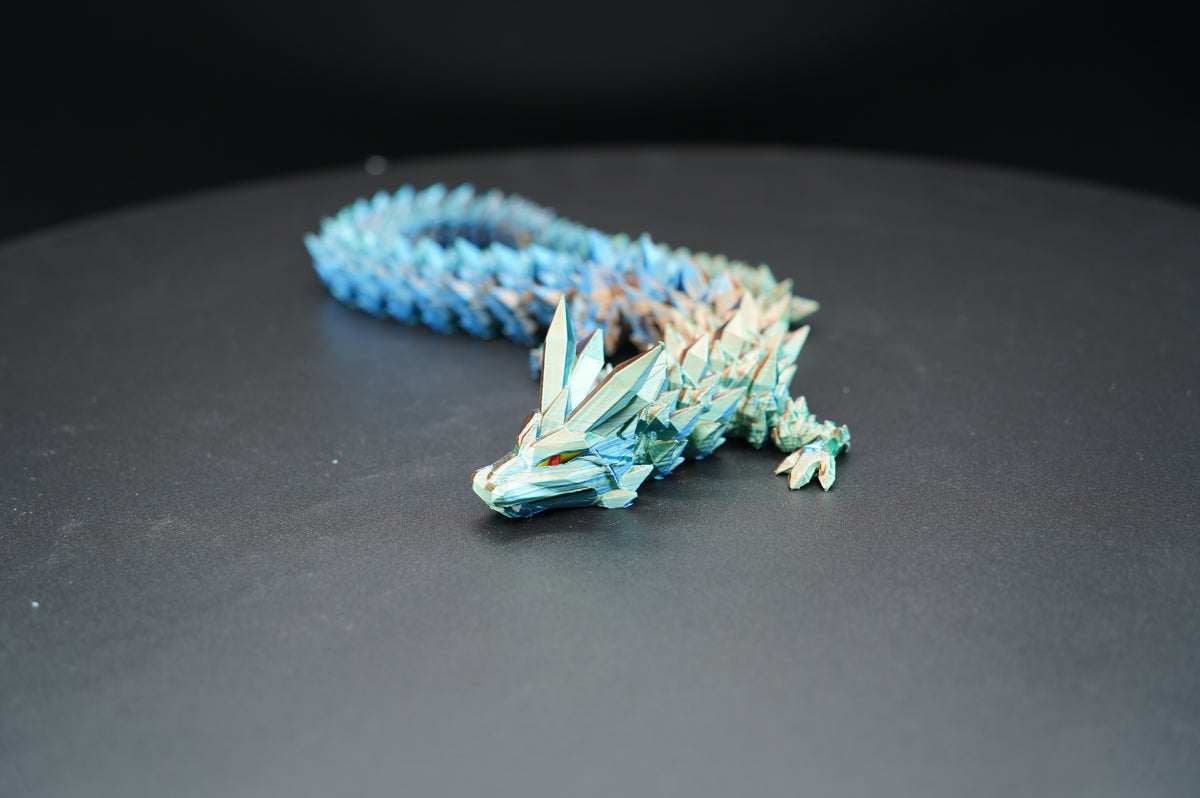 Crystal Dragon – Articulated Fantasy Figure (18”)