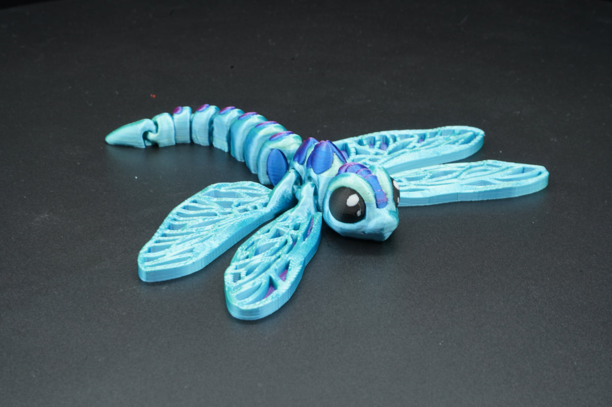 Small Dragon Fly – Articulated 3D Printed Insect (6.5" × 1")