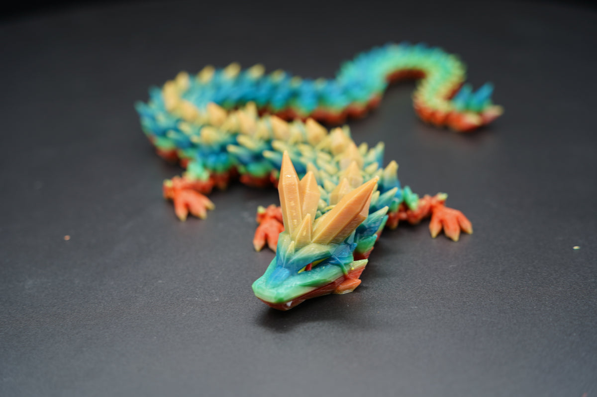 Crystal Dragon – Articulated Fantasy Figure (18”)