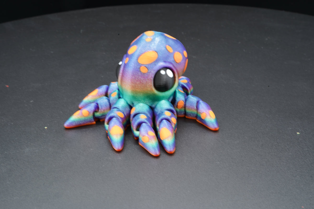 Octopus – Articulated 3D Printed Animal (5.5" × 2.5")