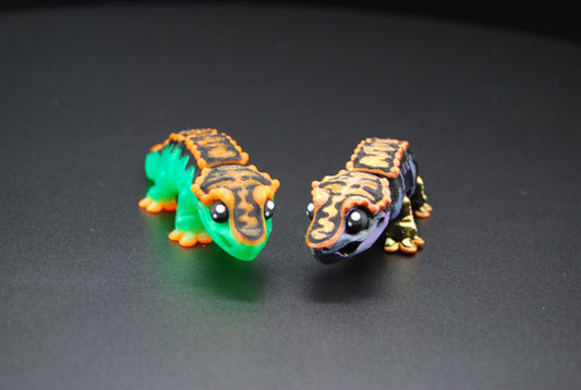 Mini Crested Gecko – Articulated 3D Printed Gecko (4.25” × 0.75”)