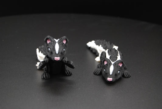 Mini Skunk – Articulated 3D Printed Skunk (5.5” × 1”)