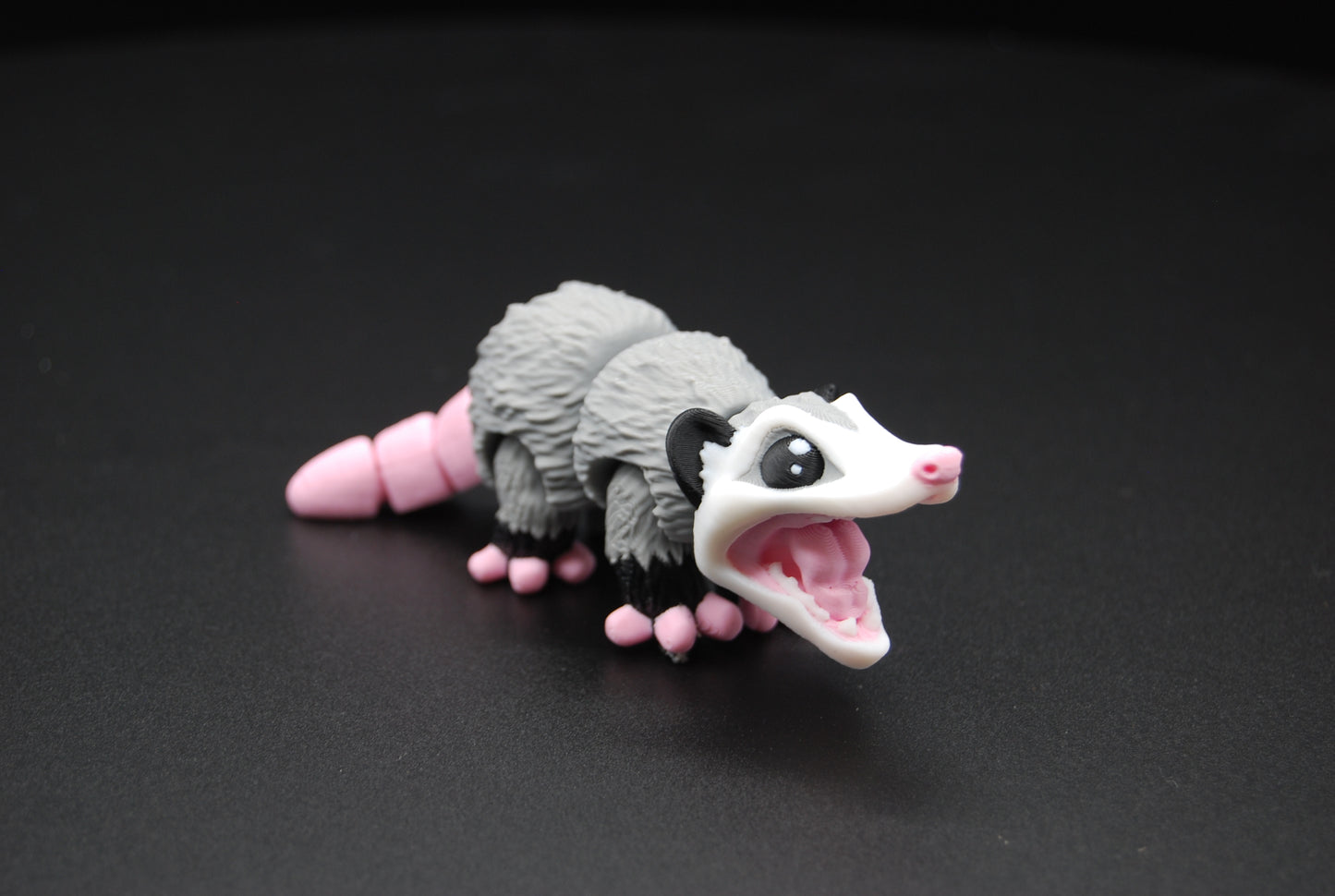 Mini Articulated Opossum – 3D Printed Poseable Opossum (4” Long)