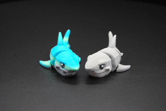 Mini Great White Shark – Articulated 3D Printed Shark (4” Long)
