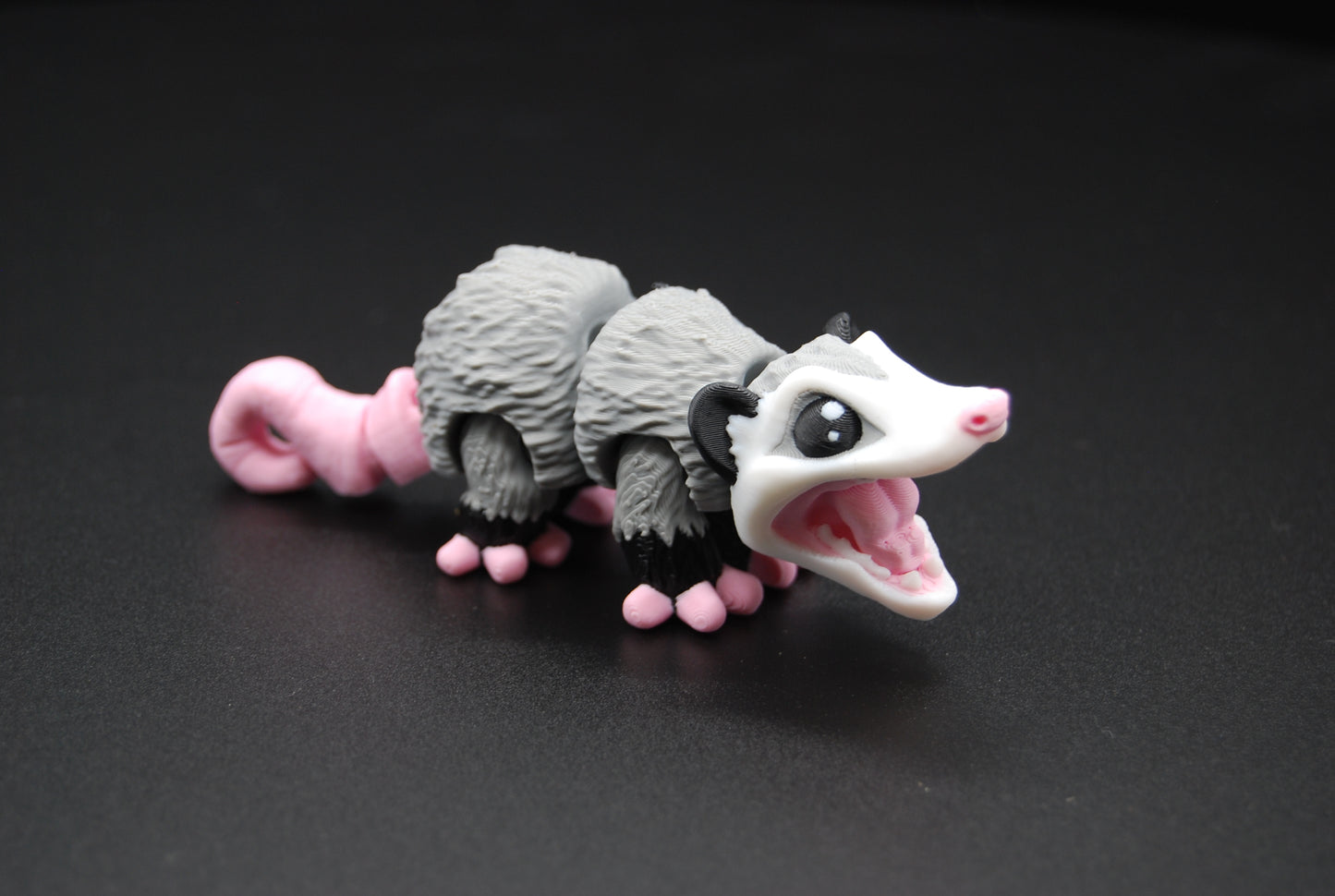 Mini Articulated Opossum – 3D Printed Poseable Opossum (4” Long)