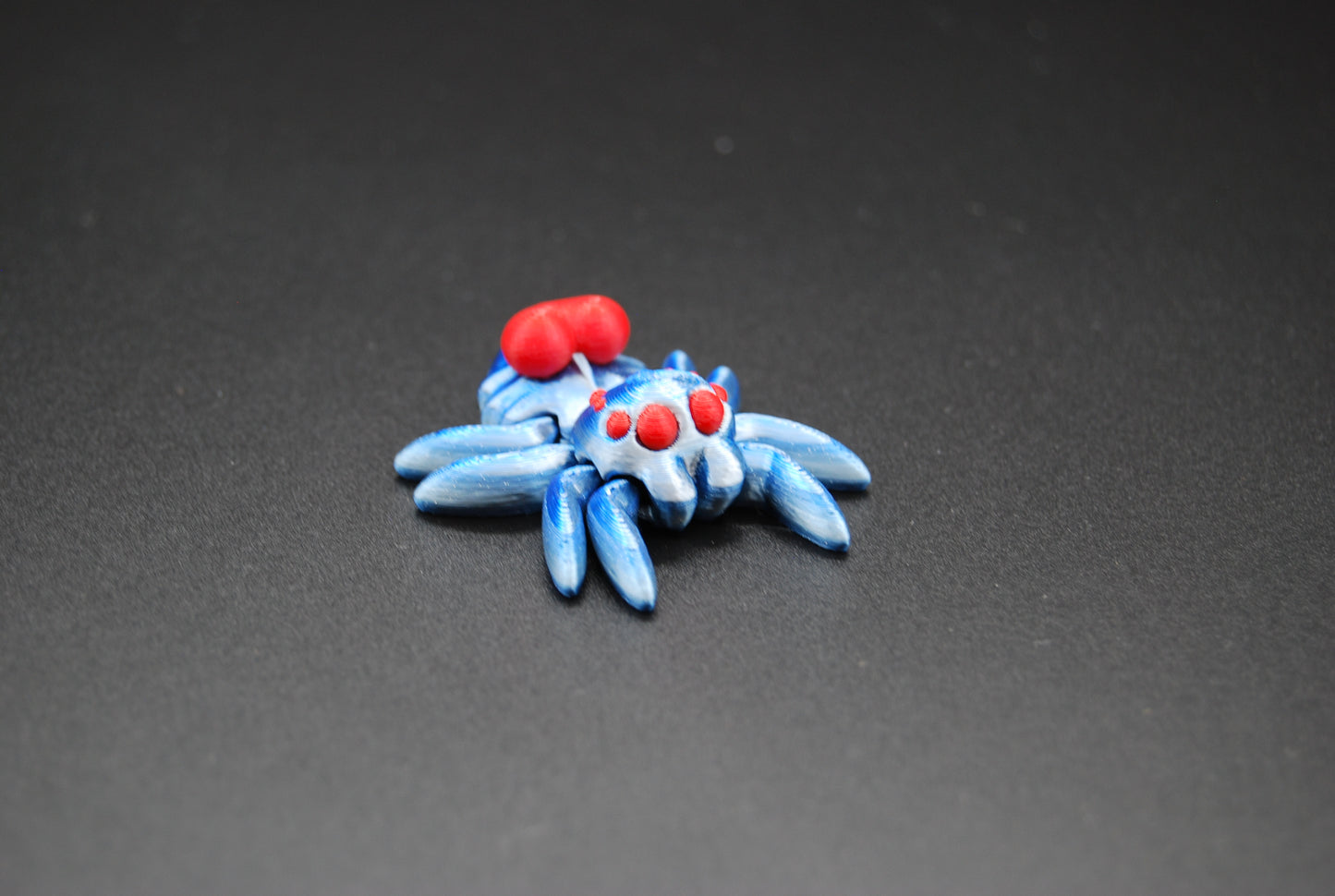 Tiny Heart Spider – Articulated 3D Printed Spider (2” × 0.5”)