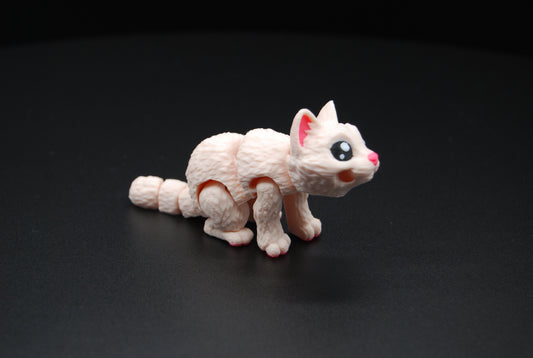 Mini Cat – Articulated 3D Printed Cat (4” × 1”)