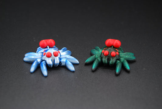 Tiny Heart Spider – Articulated 3D Printed Spider (2” × 0.5”)