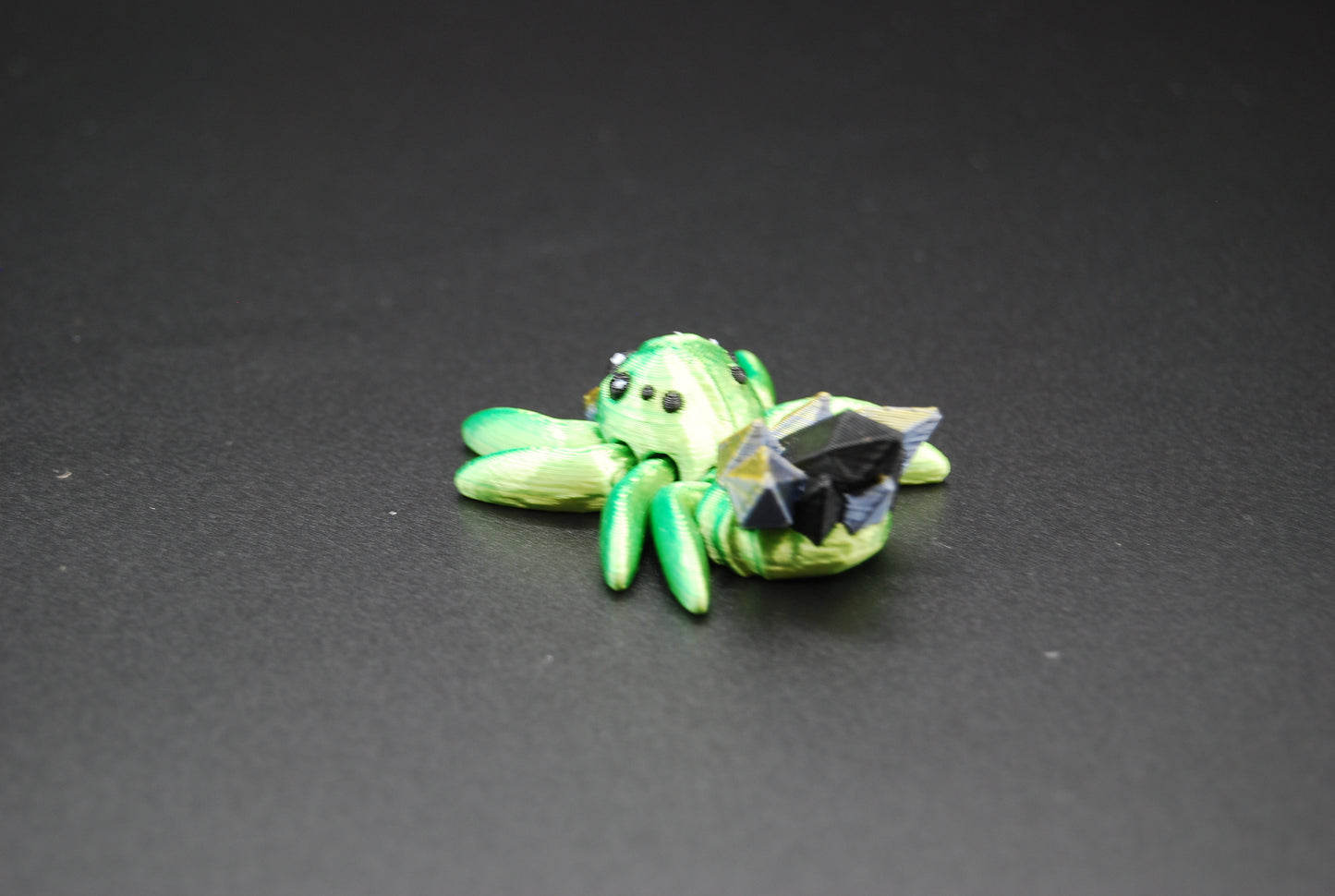Mini Crystal Spider – Articulated 3D Printed Spider (2” × 0.5”)