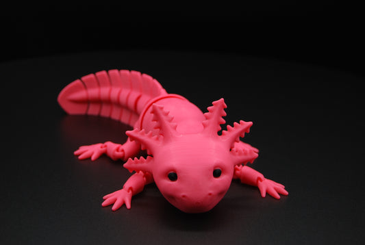 Articulated Axolotl – 3D Printed Poseable Axolotl (9” Long)