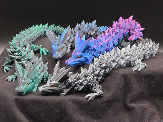 Crystal Dragon – Articulated Fantasy Figure (18”)