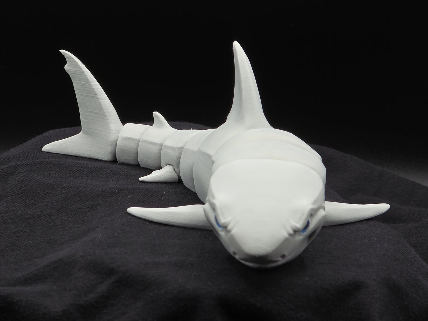 Articulated Great White Shark – 3D Printed Poseable Shark (10.5” Long)