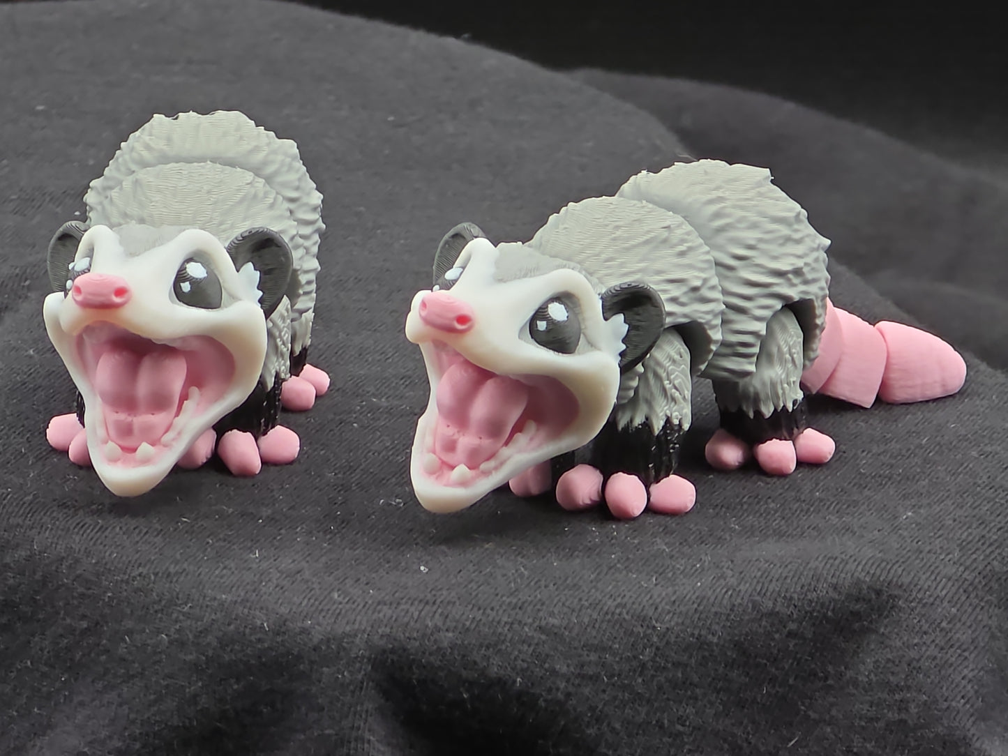 Mini Articulated Opossum – 3D Printed Poseable Opossum (4” Long)